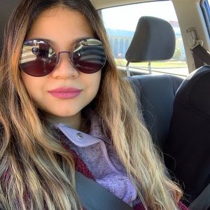 Fendi Violet reflective sunglasses